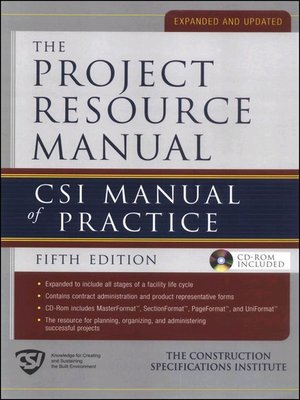 cover image of The Project Resource Manual (PRM)